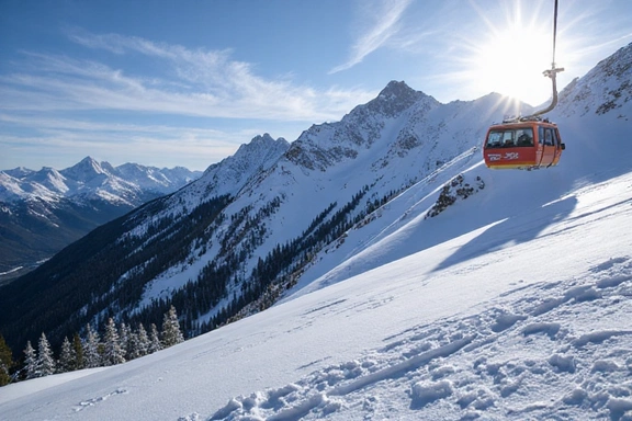 Jackson Hole Mountain Resort with its iconic tram and steep slopes