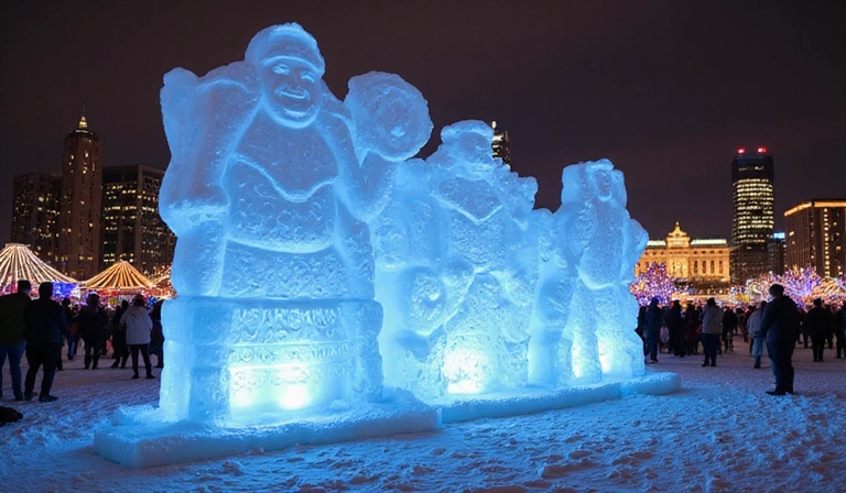 St. Paul Winter Carnival ice sculpture